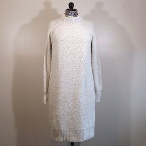 H&M light gray oversized turtleneck sweater dress
